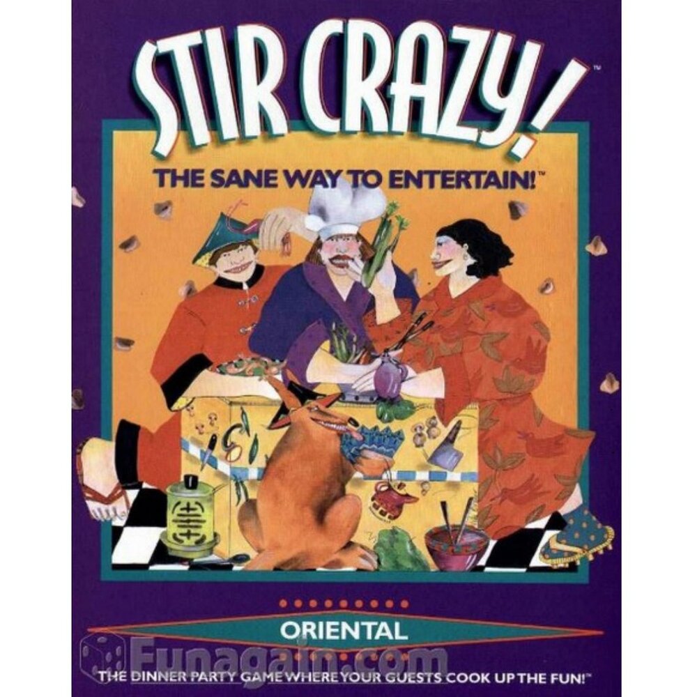 Stir Crazy 1996 Oriental Sane Way to Entertain! Dinner Party Game New Sealed